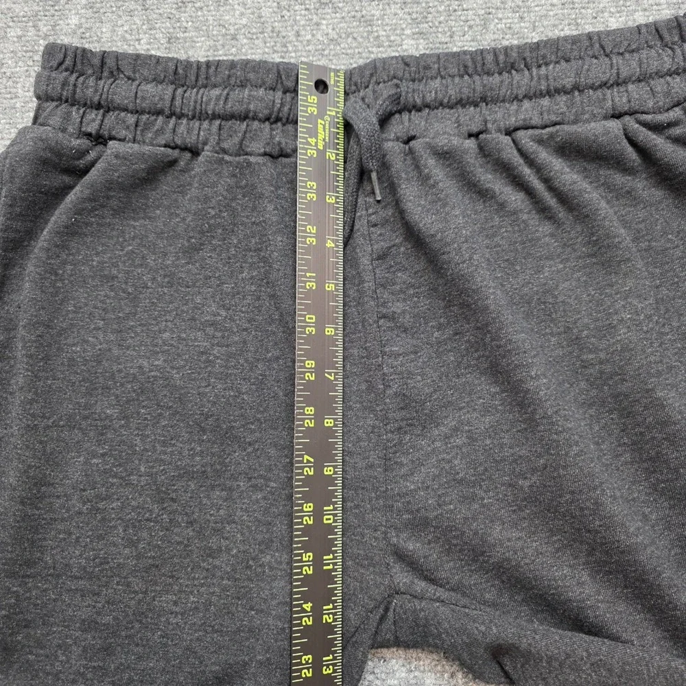 True Religion Men's Joggers Large Charcoal Gray Gold Horseshoe Logo Sweatpants